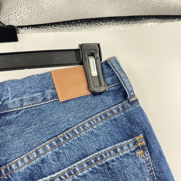 Madewell Jeans Blue Perfect Vintage Metallic Tuxedo Stripe Edition Denim Size 27 - Picture 5 of 8